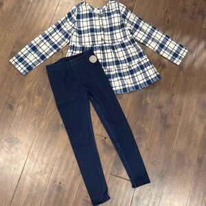 Hanna Andersson blue plaid top